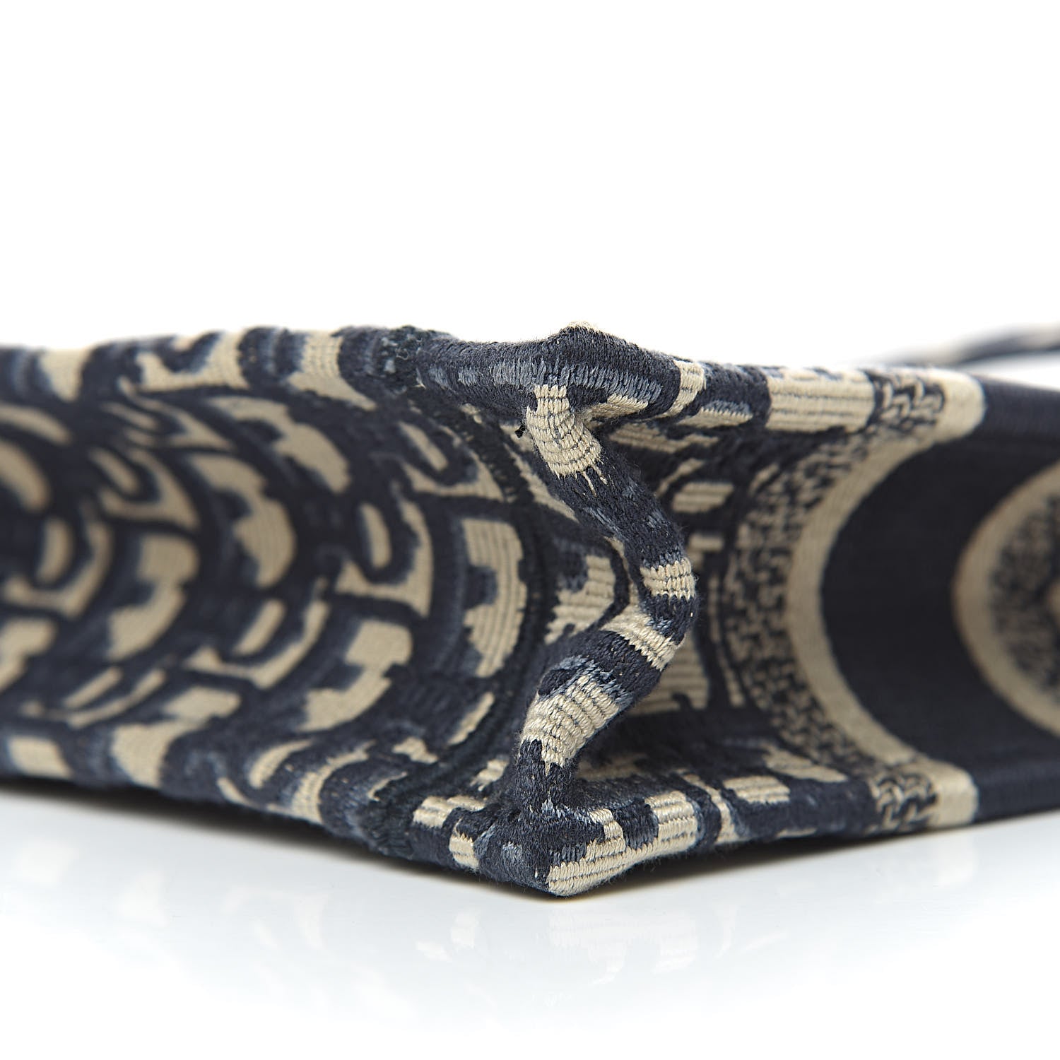 Christian Dior Oblique Mini Book Tote Blue Multicolor 9 of 12