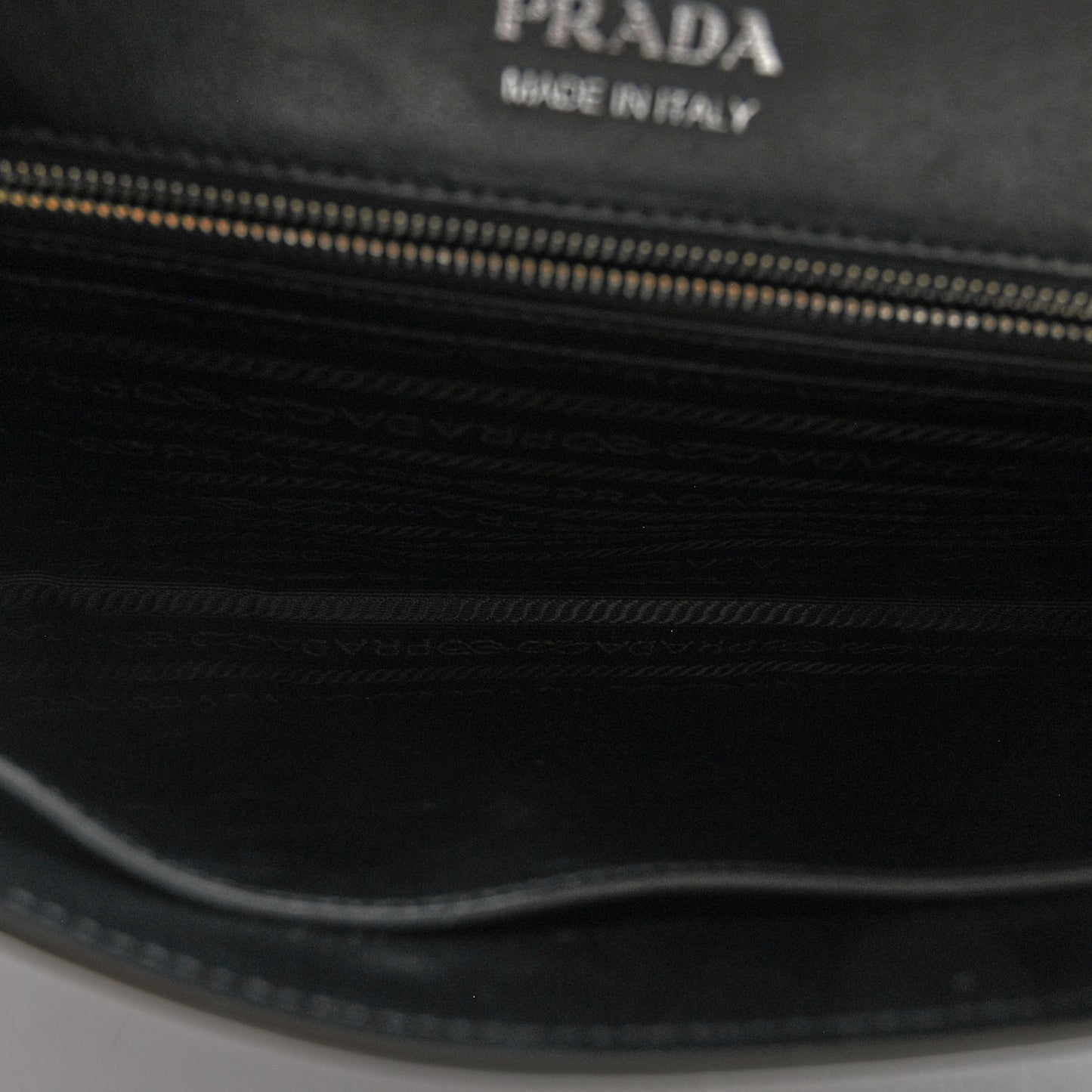 City Calfskin Ribbon Bag Black