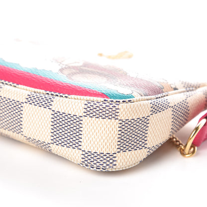 Louis Vuitton Damier Azur 2015 Christmas Animation Mini Pochette Accessories 9 of 9