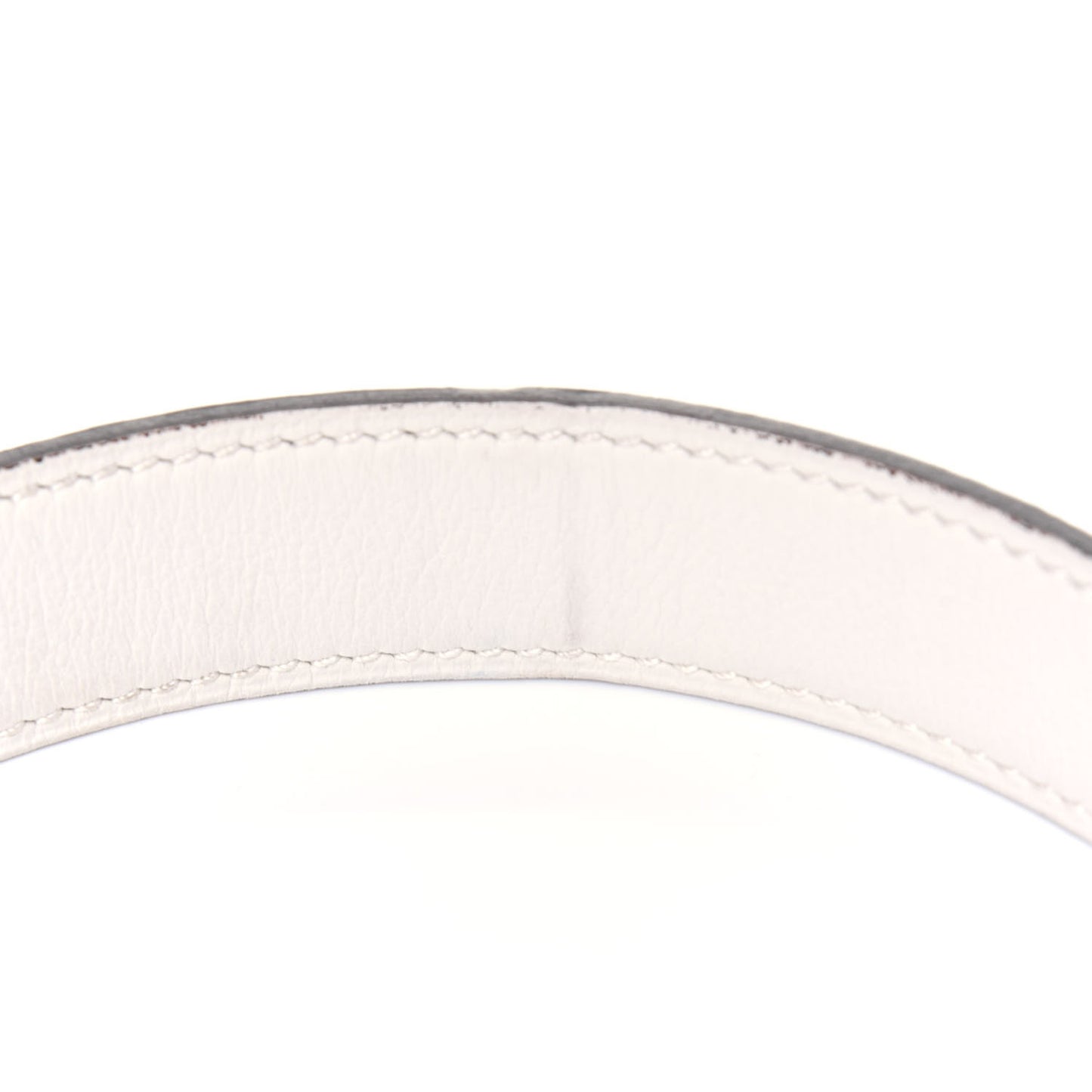 Swift Epsom 24mm H Belt Strap 95 White Blue Jean