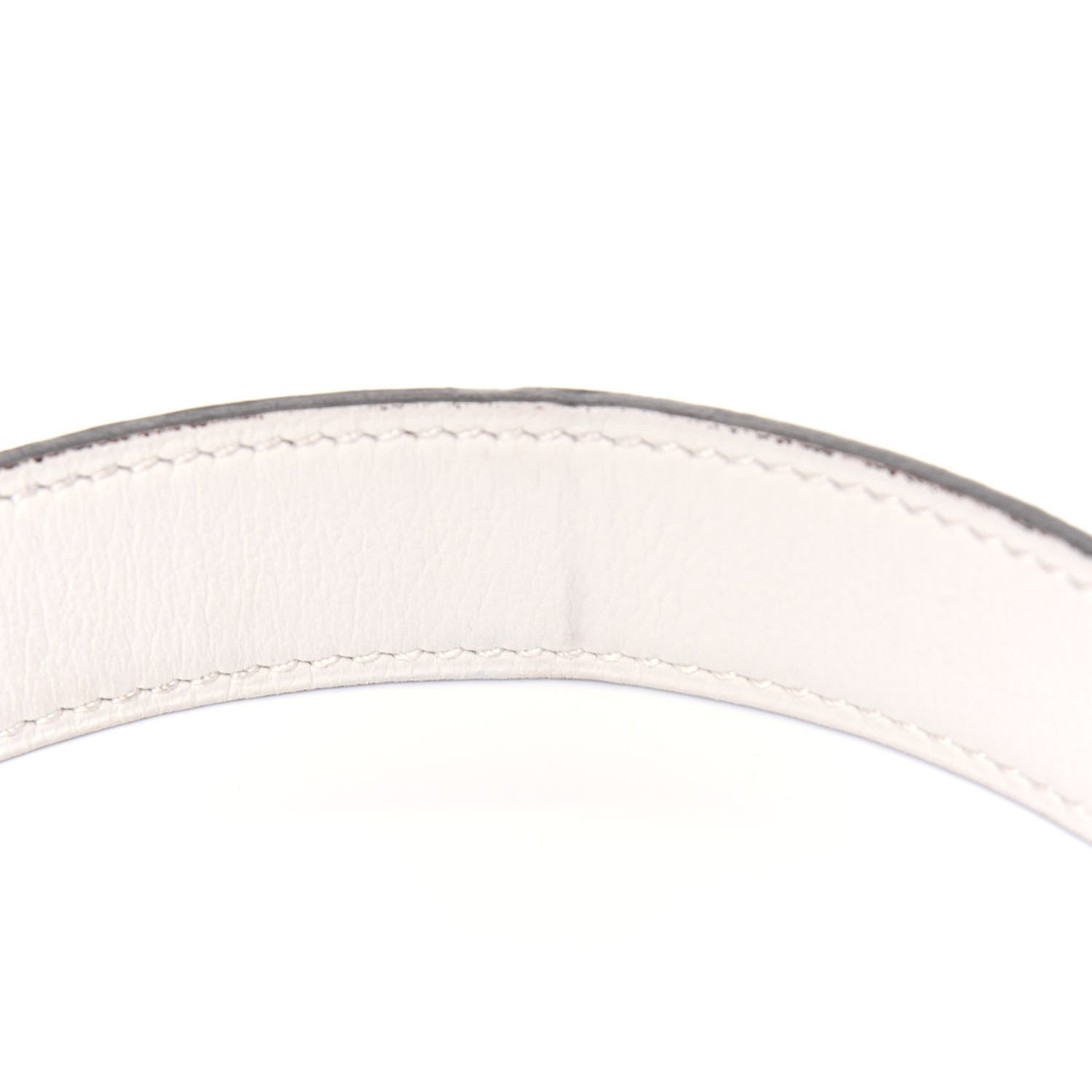 Hermes Swift Epsom 24mm H Belt Strap 95 White Blue Jean 4 of 6