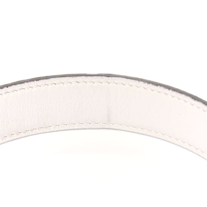 Hermes Swift Epsom 24mm H Belt Strap 95 White Blue Jean 4 of 6