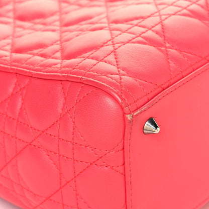 Christian Dior Lambskin Cannage Medium Lady Dior Pink 11 of 18