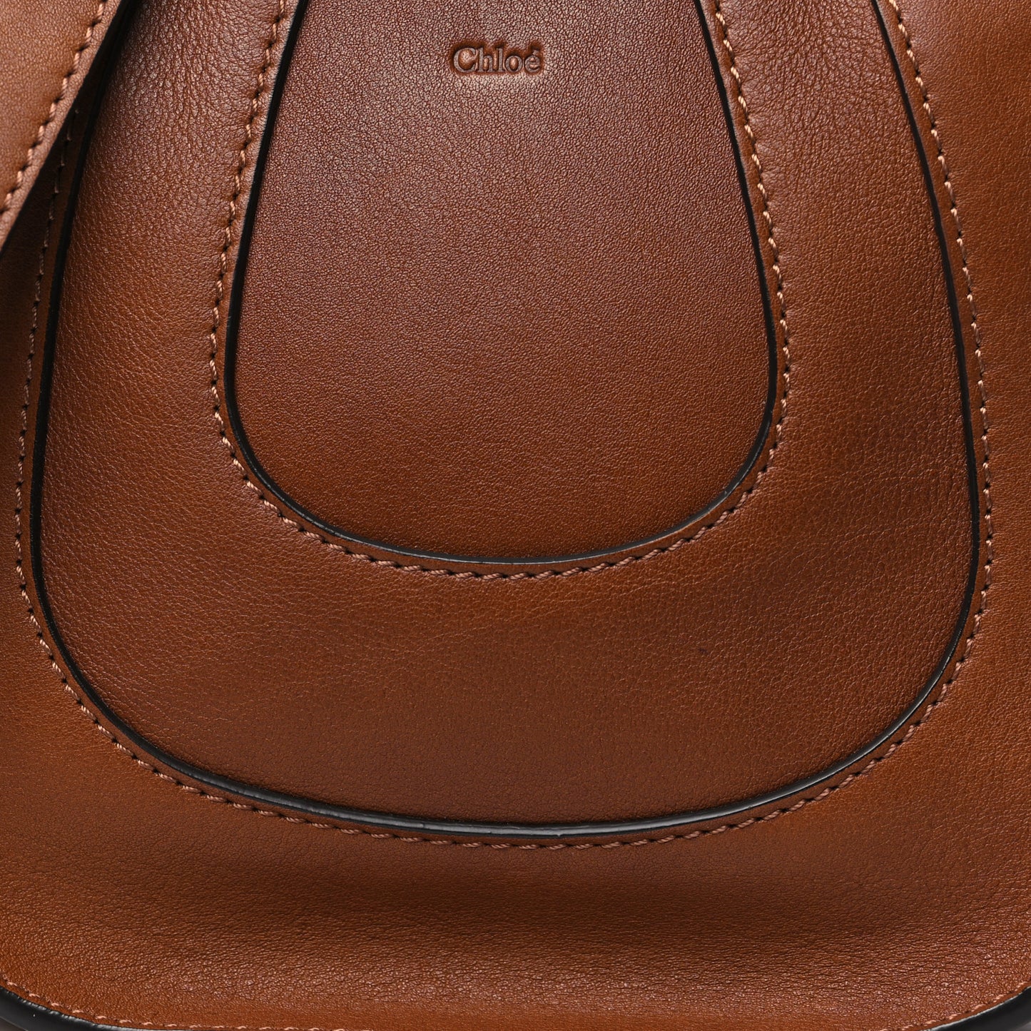 Grained Calfskin Nano Hayley Hobo  Tan