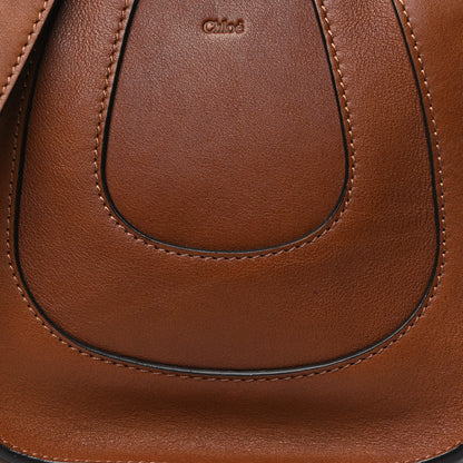 Chloe Grained Calfskin Nano Hayley Hobo  Tan 8 of 10