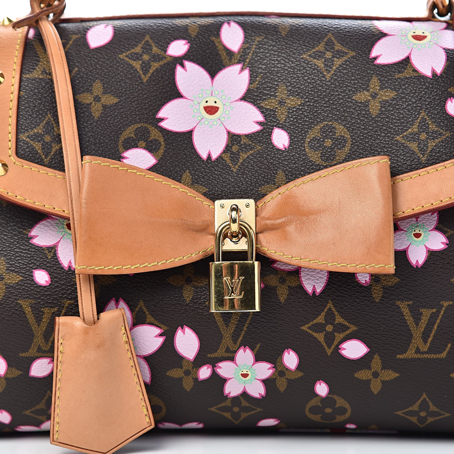 Louis Vuitton Monogram Cherry Blossom Sac Retro Bag Brown 17 of 17