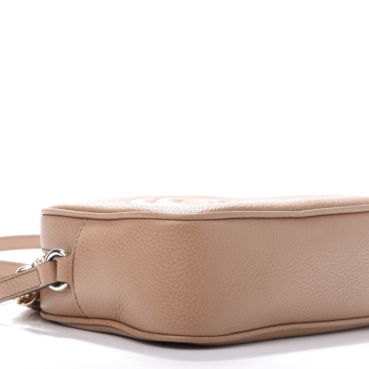 Pebbled Calfskin Small Soho Disco Bag Camelia