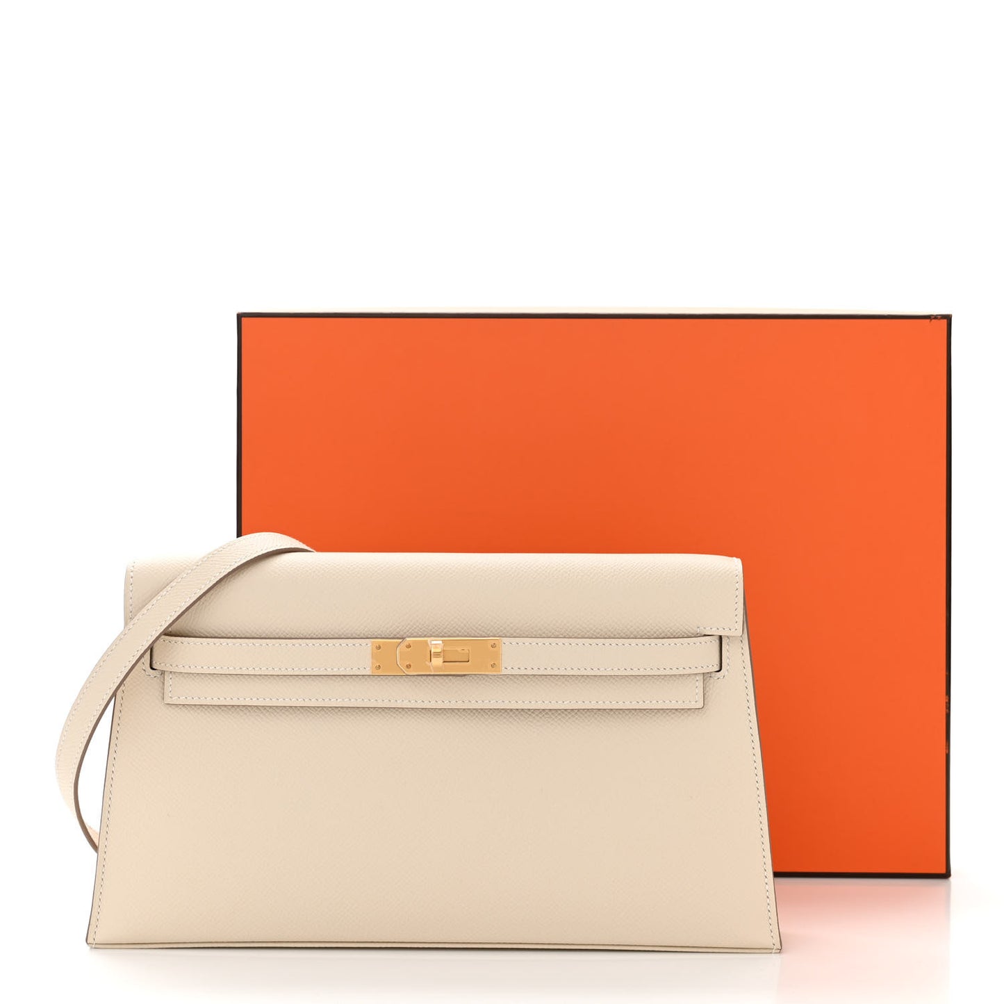 Madame Calfskin Kelly Elan Craie