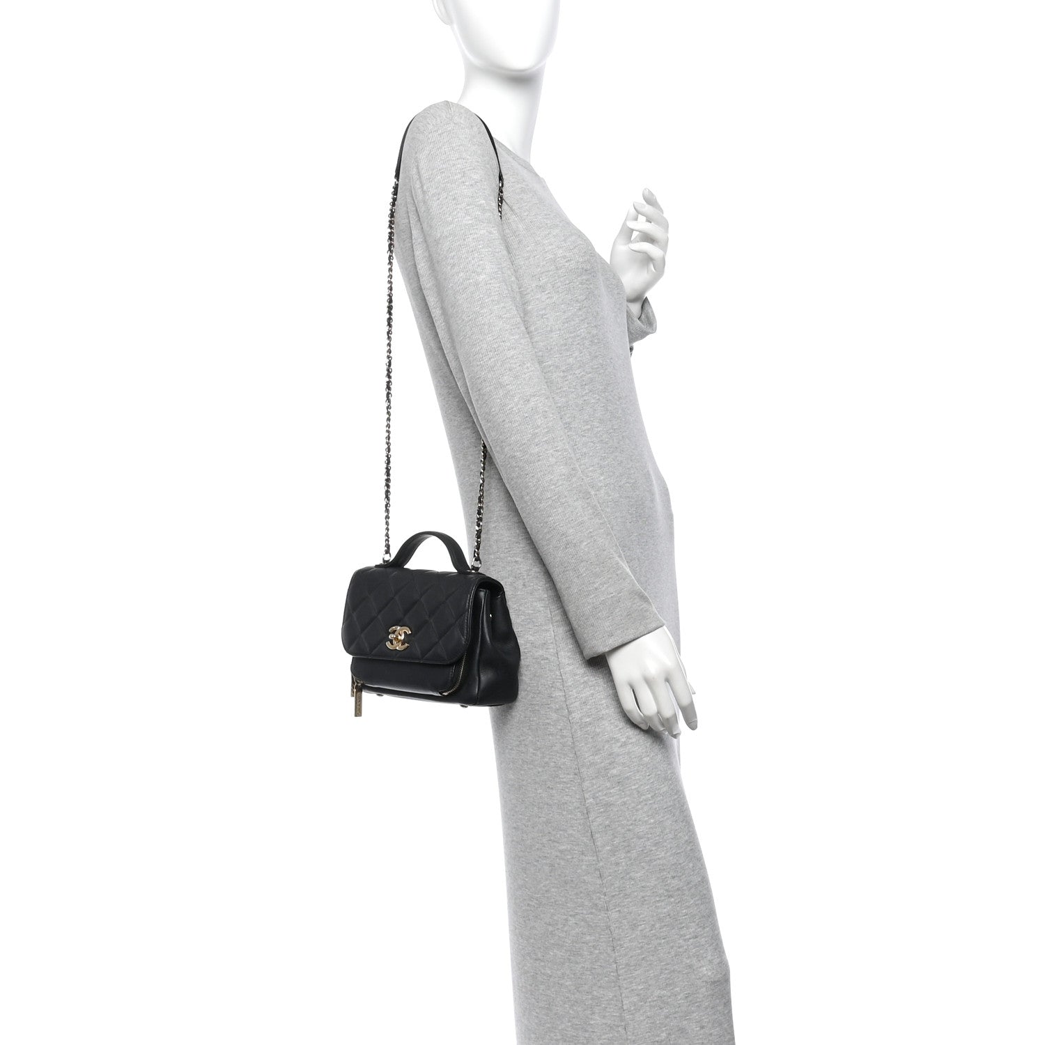 Chanel Caviar Quilted Small Business Affinity Flap Black 2 of 10