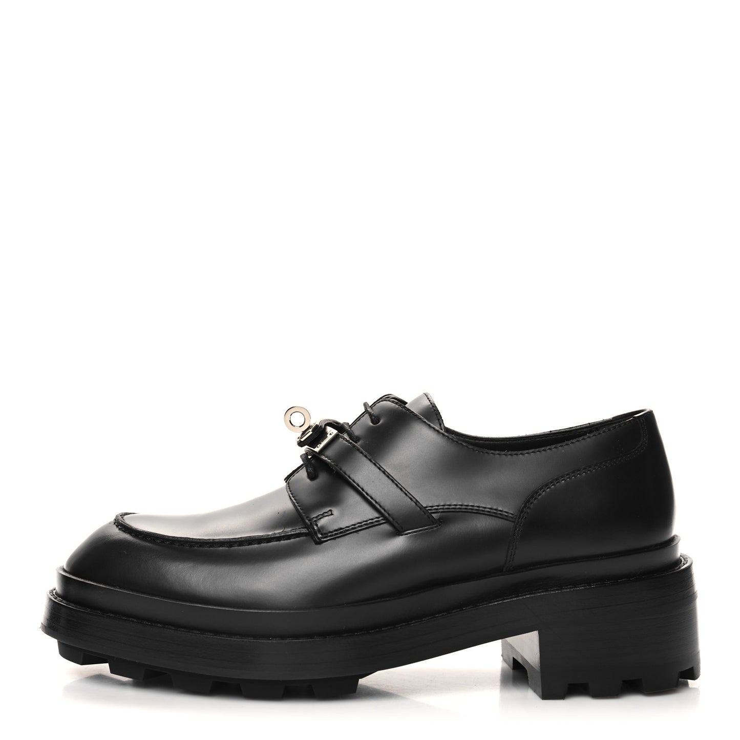 Calfskin First Derby Shoes 38 Black