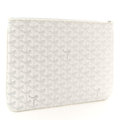 Goyard Goyardine Senat Pochette MM White 3 of 10