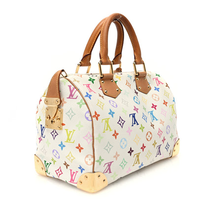 Louis Vuitton Monogram Multicolor Speedy 30 White 3 of 12