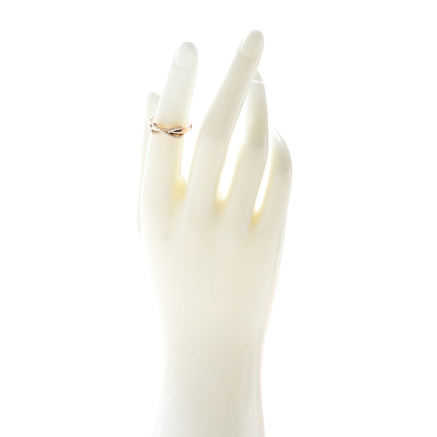 18K Rose Gold Diamond Infinity Ring 47 4.25