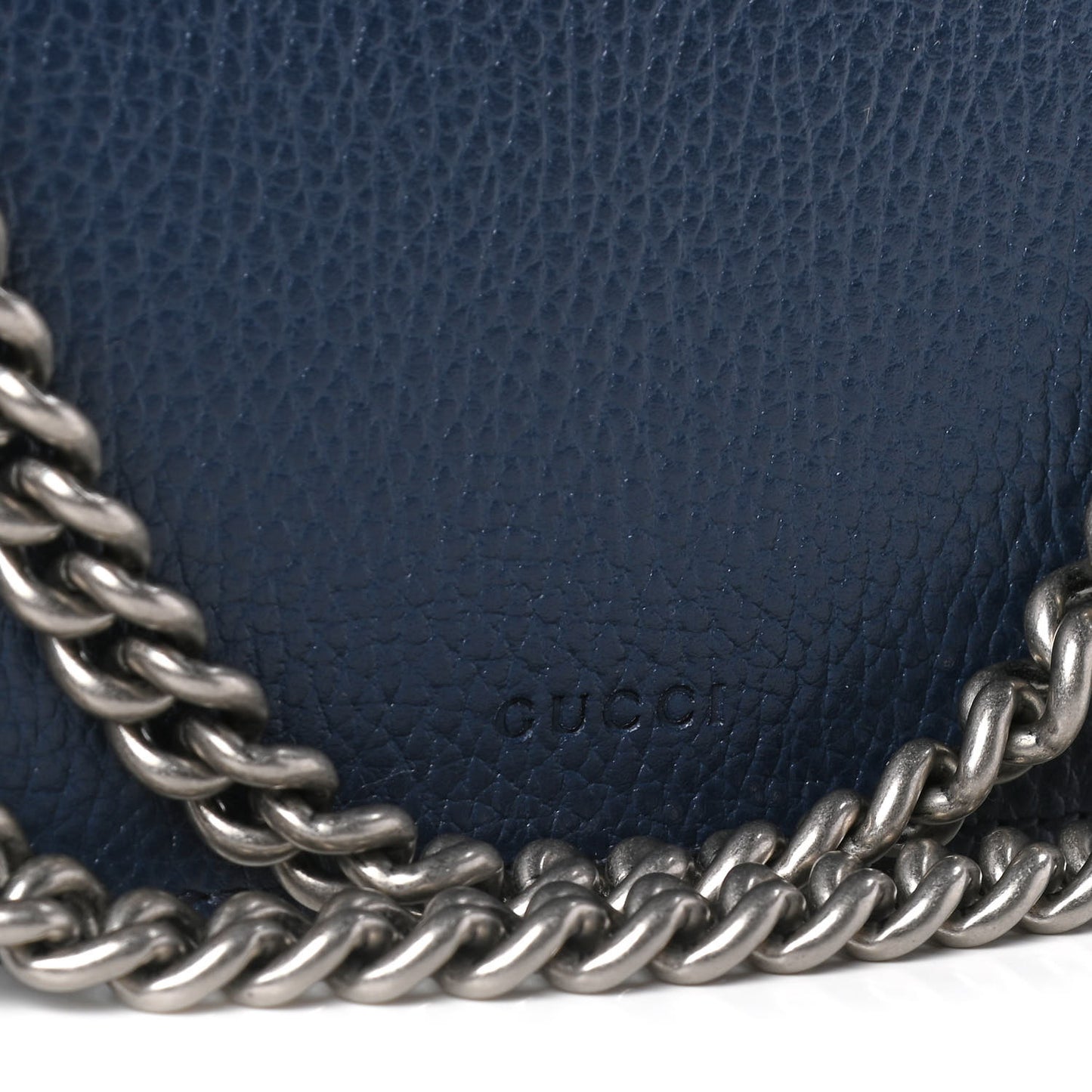 Dollar Calfskin Crystal Small Dionysus Shoulder Bag Blue Agata Montana Sapphire