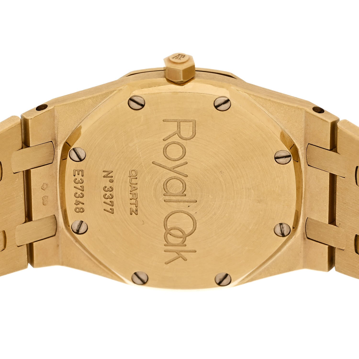 Audemars Piguet 18K Yellow Gold 33mm Royal Oak Quartz Watch White 56175BA 4 of 4