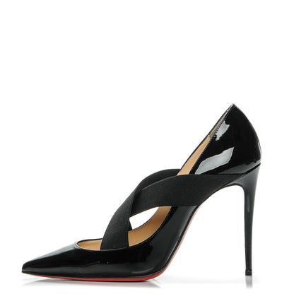 Christian Louboutin Patent Sharpstagram 100 Pumps 37.5 Black 1 of 7