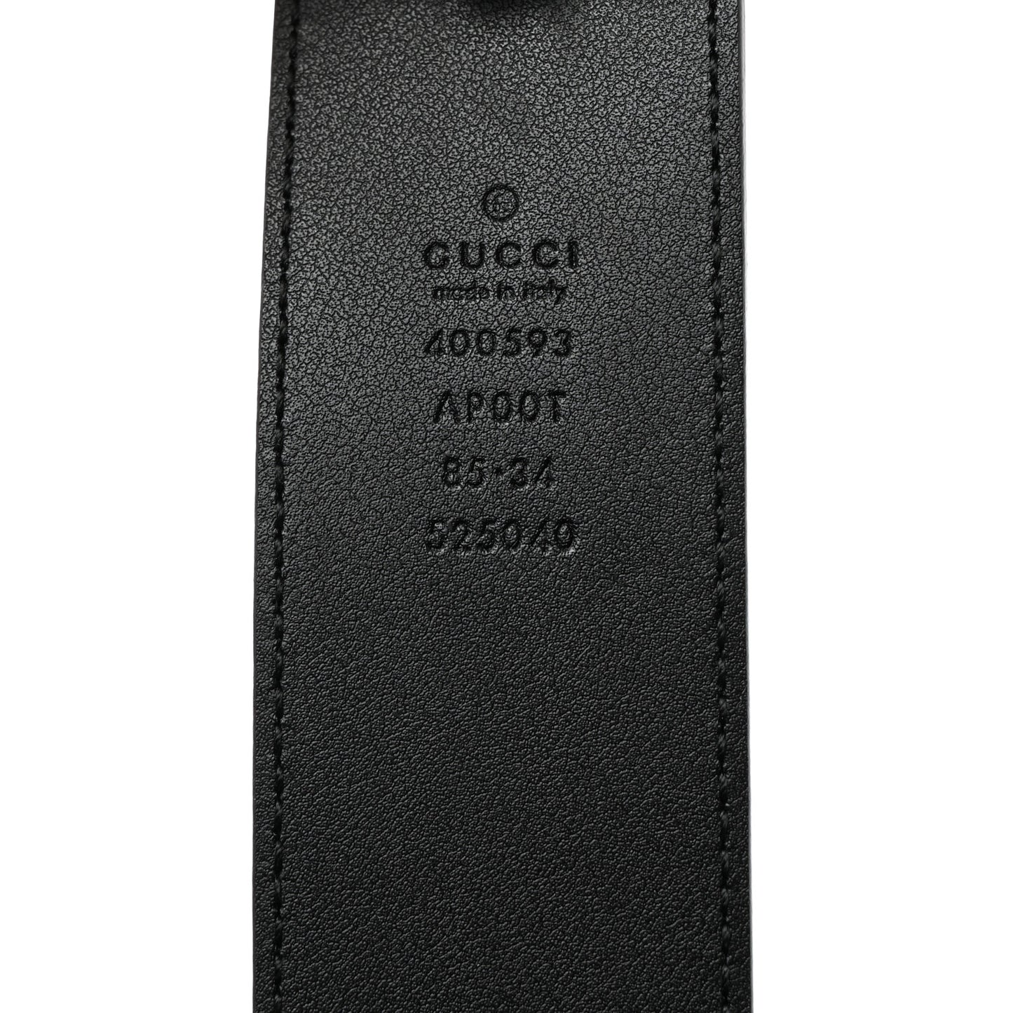 Calfskin Double G 40mm Belt 85 34 Black