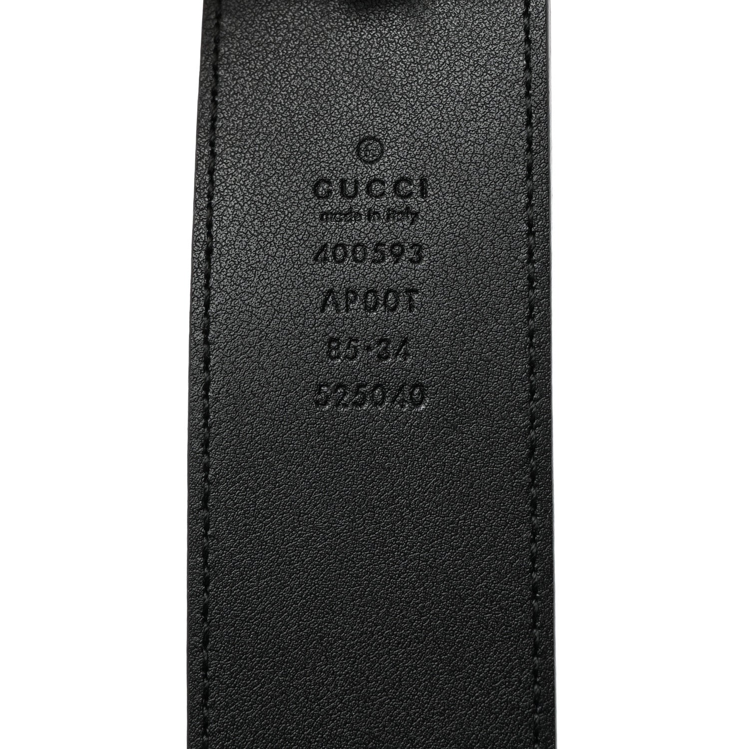 Gucci Calfskin Double G 40mm Belt 85 34 Black 5 of 5