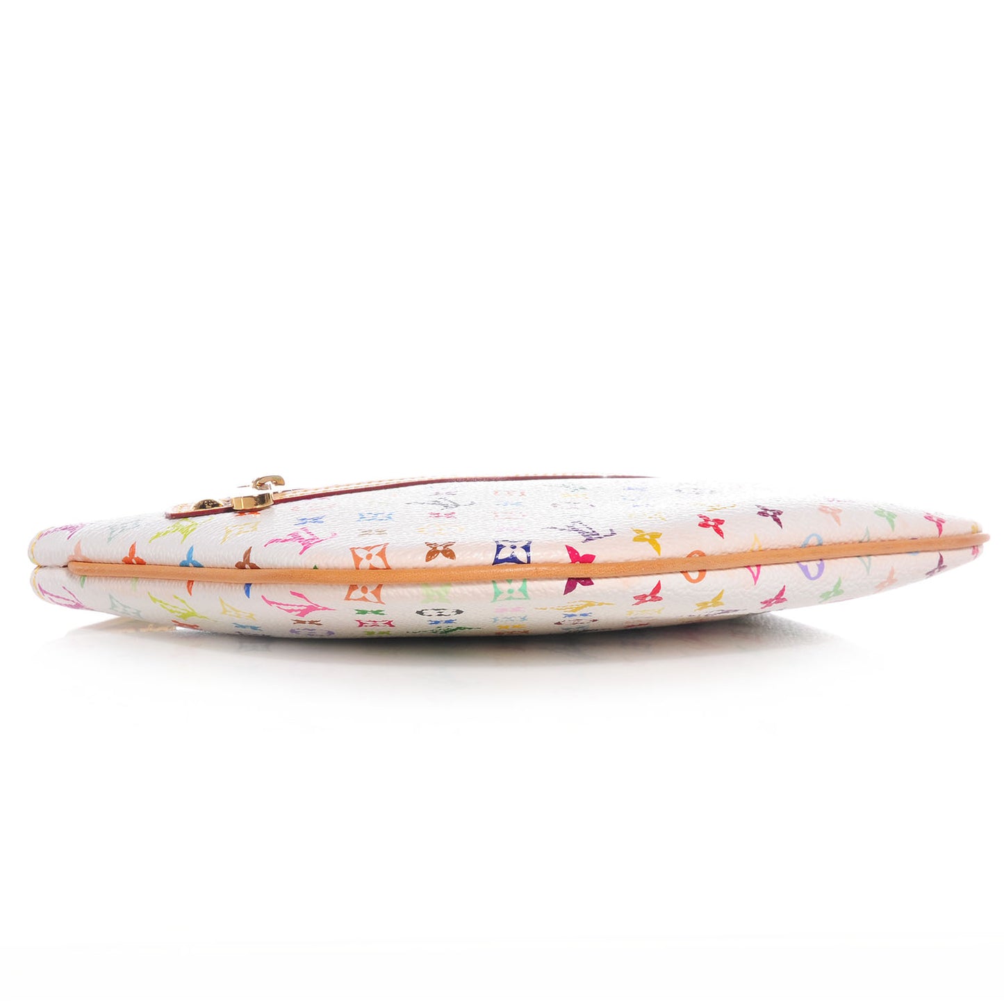 Monogram Multicolor Pochette Plate GM White