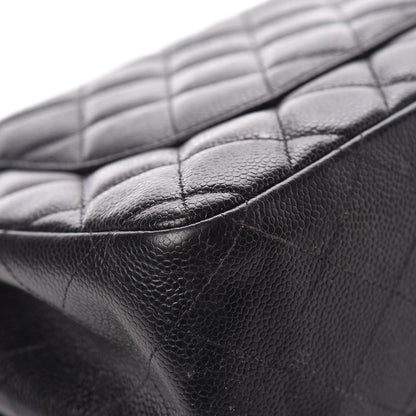 Chanel Caviar Quilted Jumbo Double Flap Black 10 of 24