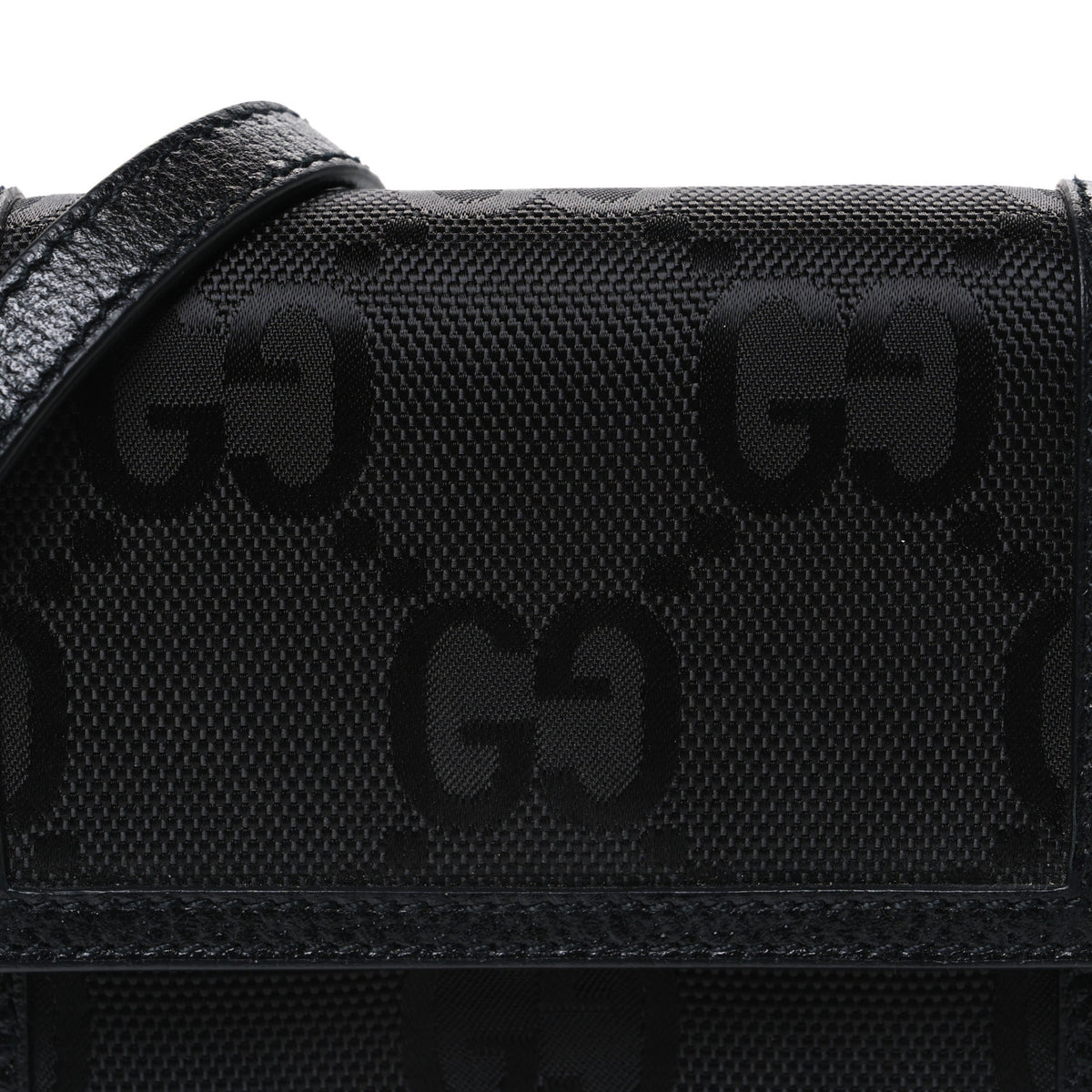 Gucci Econyl Nylon Monogram Off The Grid Crossbody Bag Black 8 of 11