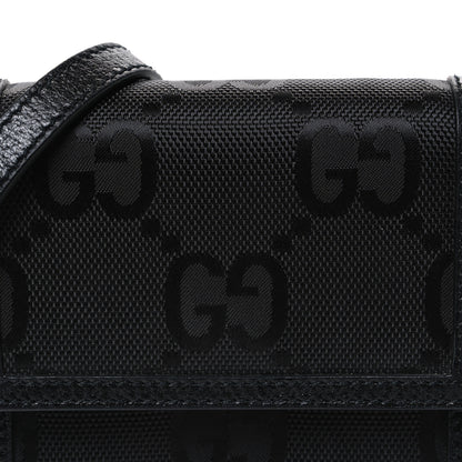 Gucci Econyl Nylon Monogram Off The Grid Crossbody Bag Black 8 of 11