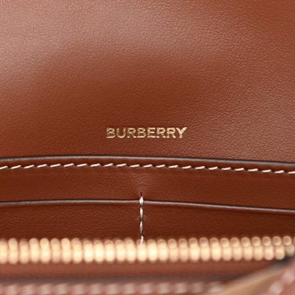 Burberry Cotton Canvas Horseferry Print Crossbody Bag Grey 6 of 9