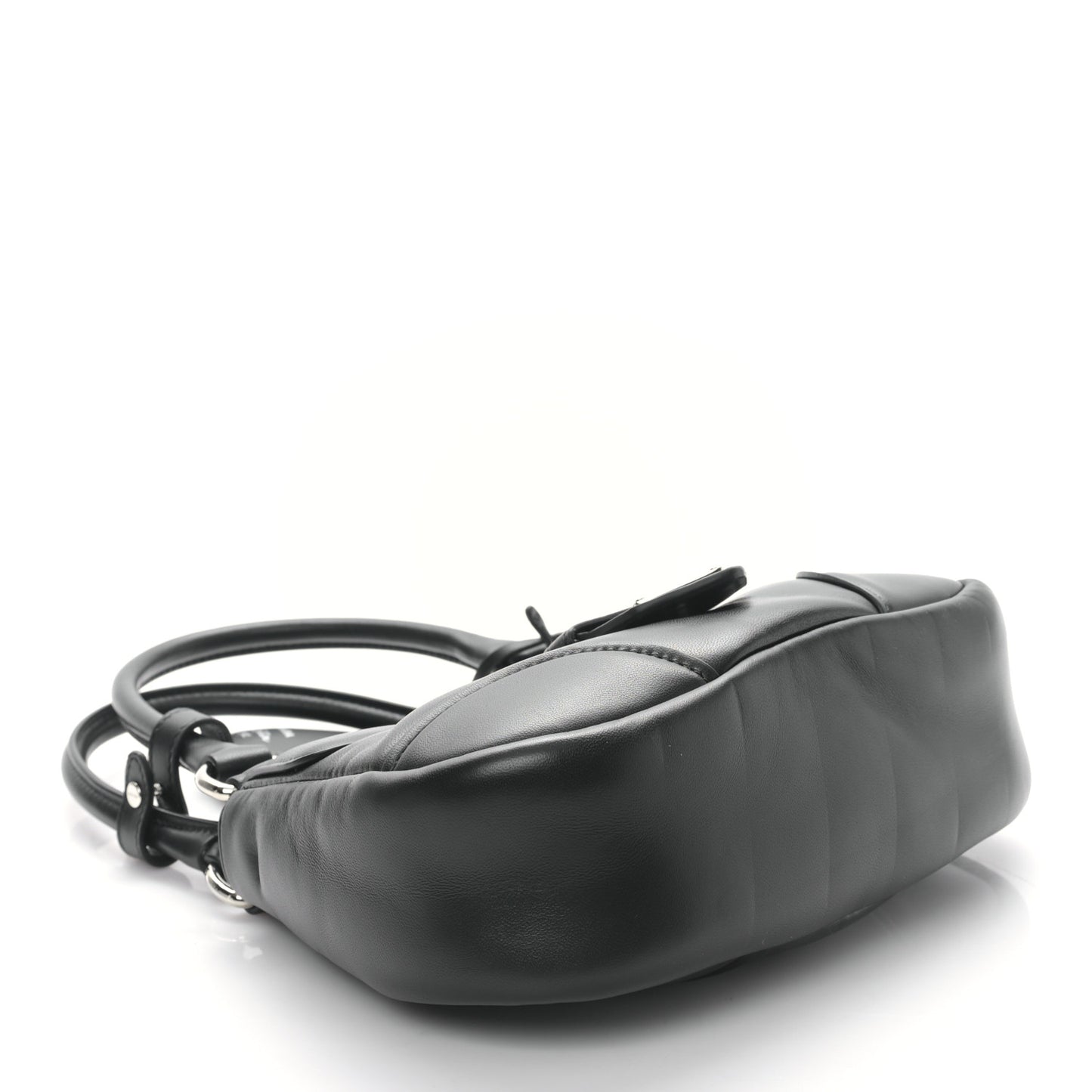 Nappa Soft Padded Re-Edition 2002 Moon Bag Black