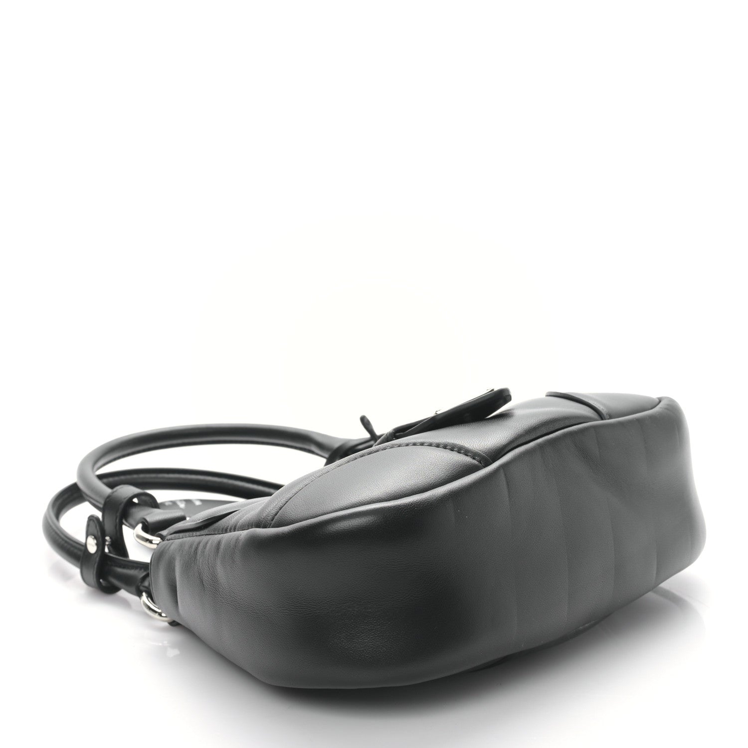 Prada Nappa Soft Padded Re-Edition 2002 Moon Bag Black 4 of 8