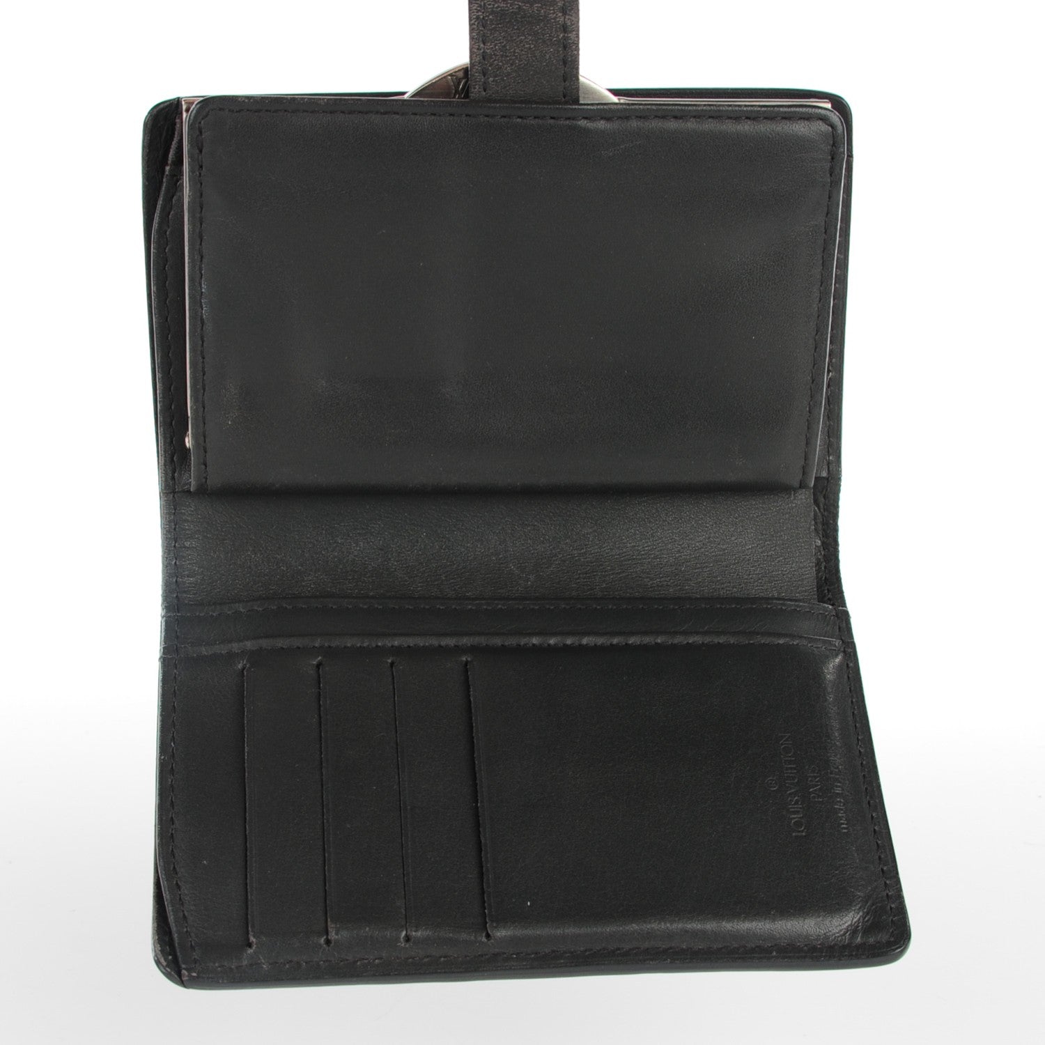 Louis Vuitton Mat Monogram French Purse Wallet Black 5 of 7