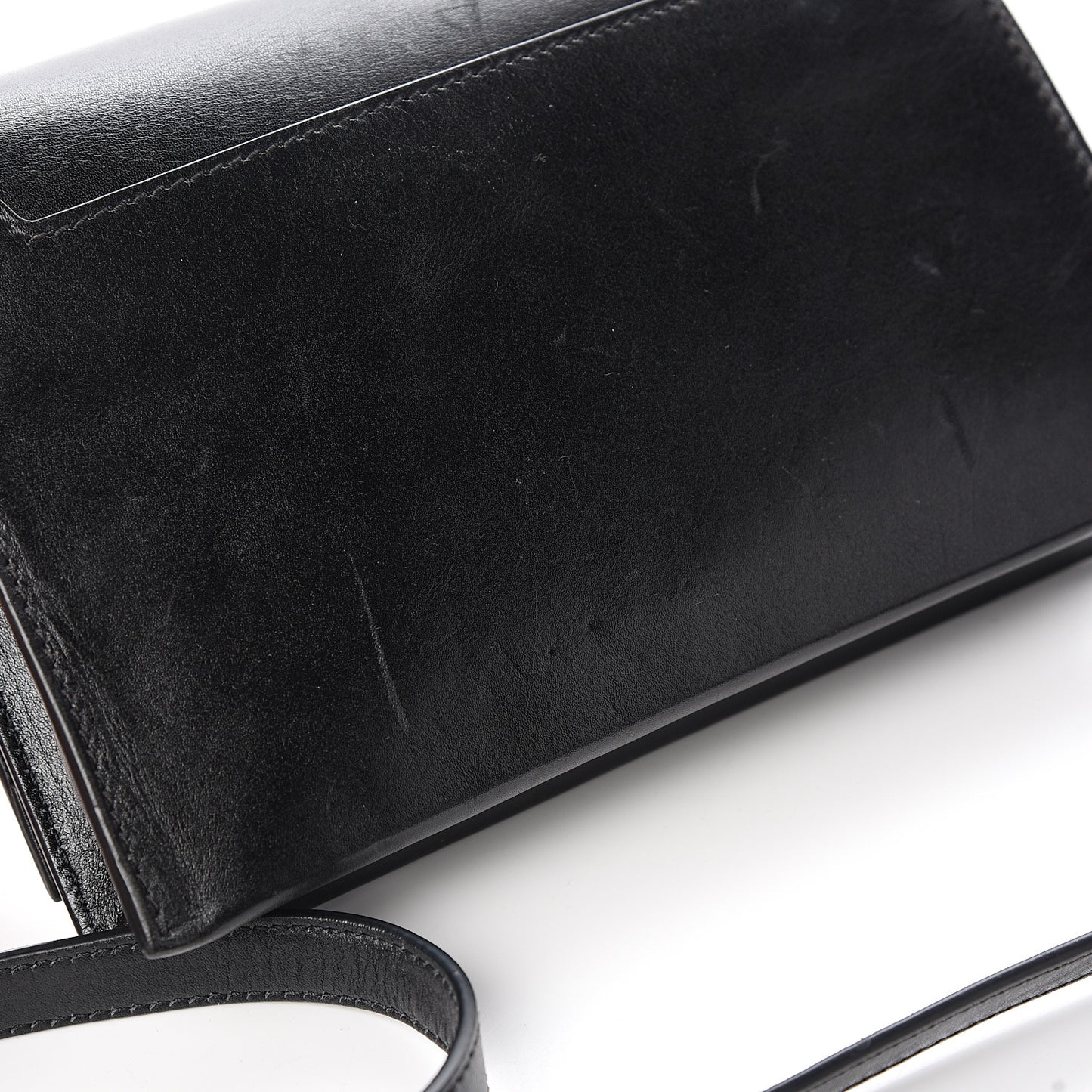 Calfskin Icon Shoulder Bag Black