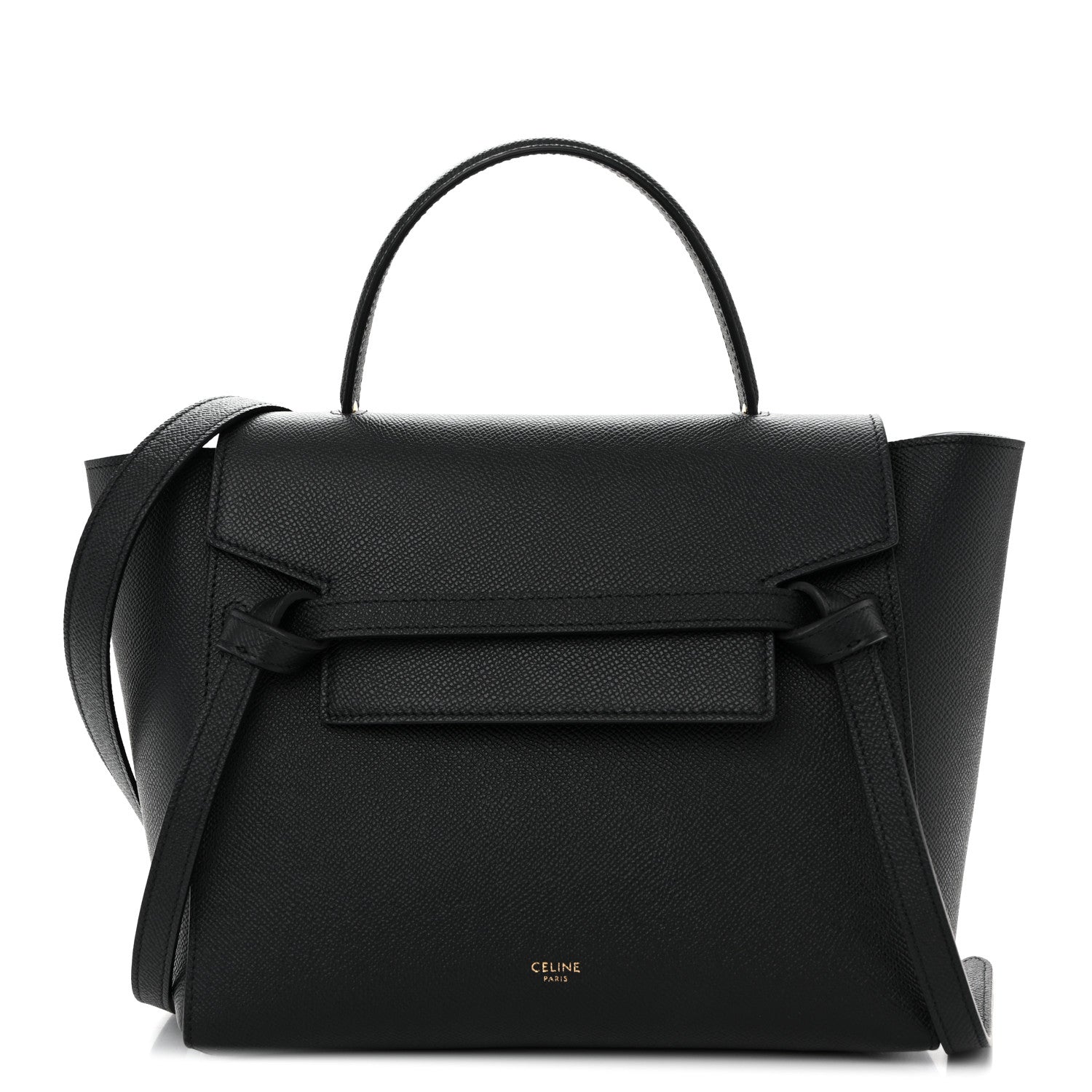 Celine Grained Calfskin Micro Belt Bag Black 1 of 11
