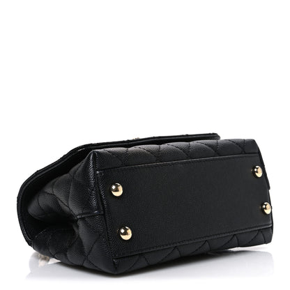 Chanel Caviar Quilted Extra Mini Coco Handle Flap Black 4 of 10