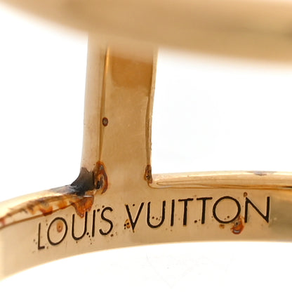 Louis Vuitton Metal Crystal Iconic Tresor Ring L Gold 4 of 6