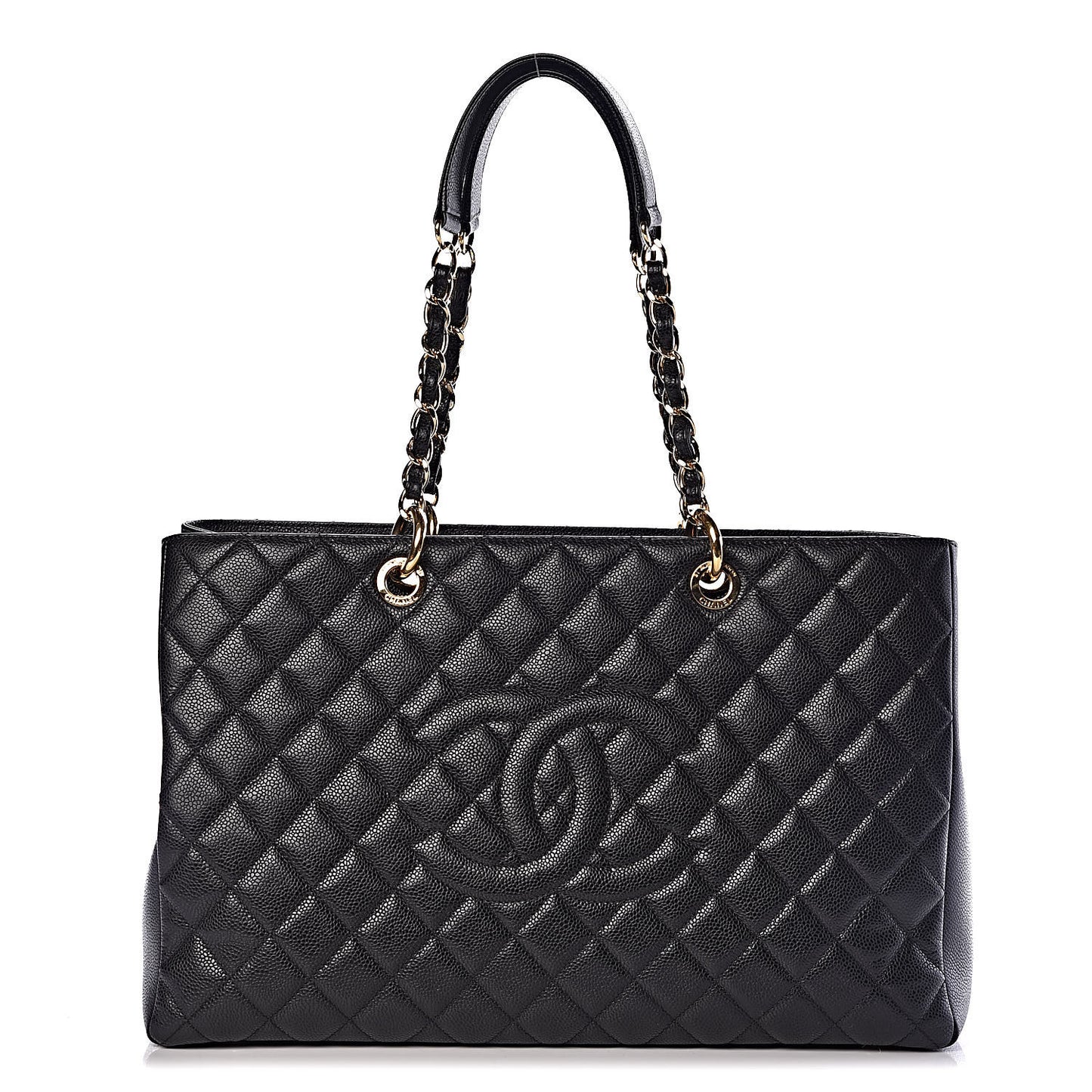 Caviar Quilted XL Grand Shopping Tote GST Black