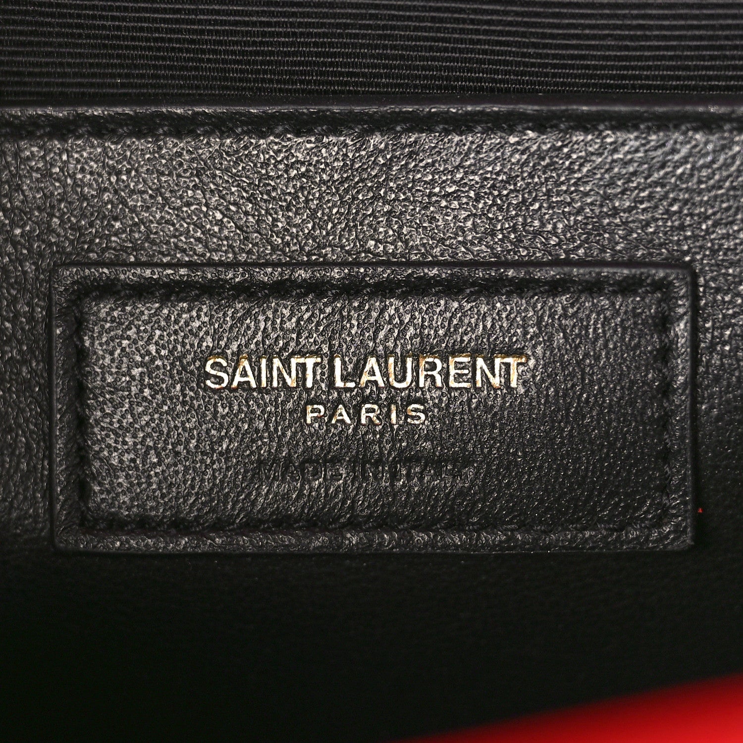 Saint Laurent Grain De Poudre Textured Mixed Matelasse Triquilt Medium Monogram Satchel New Red 6 of 8