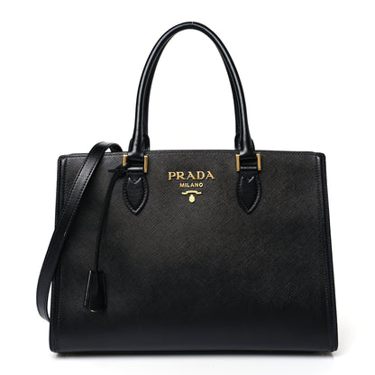 Prada Saffiano Soft Calfskin Tote Black 1 of 8