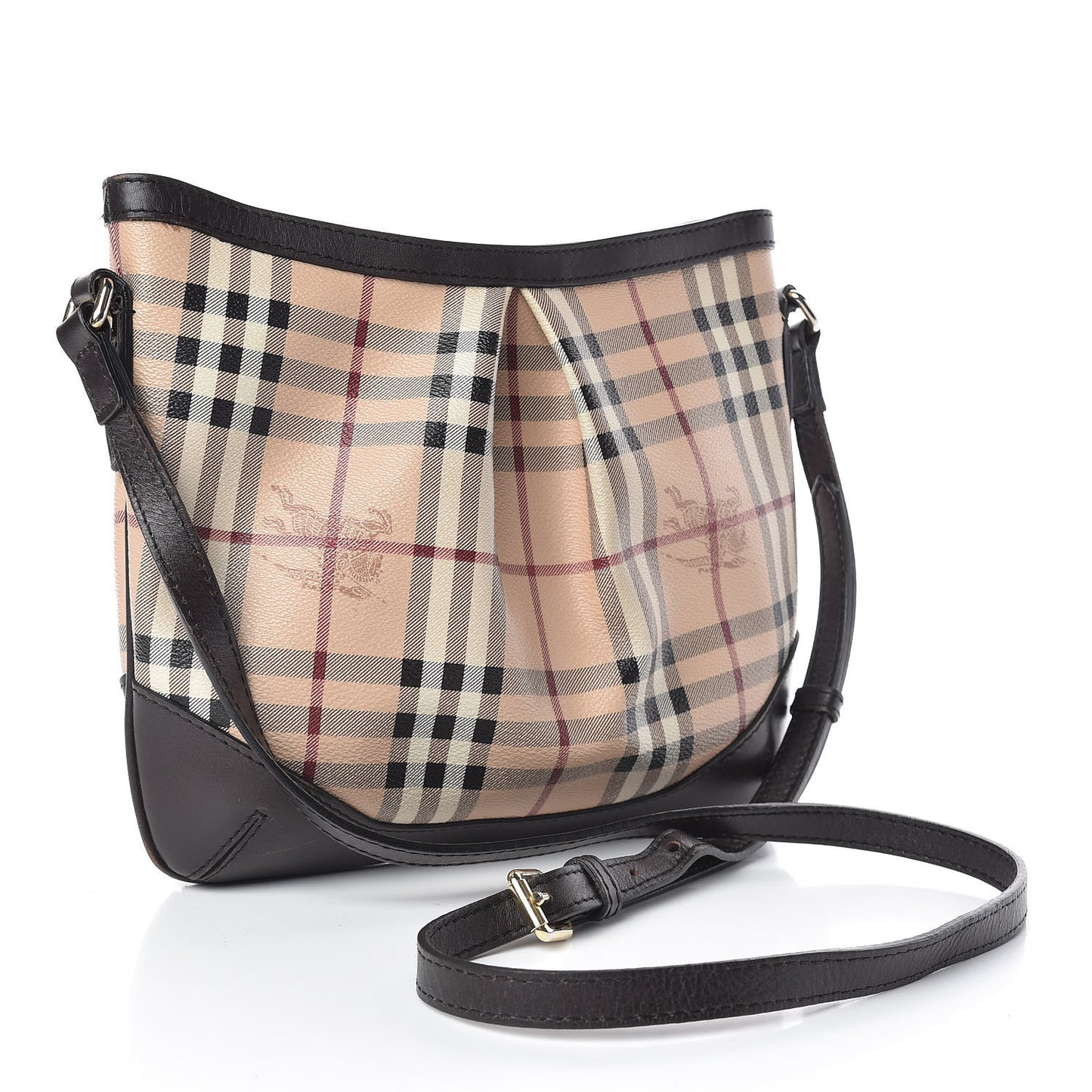 Haymarket Check Hartham Shoulder Bag Chocolate