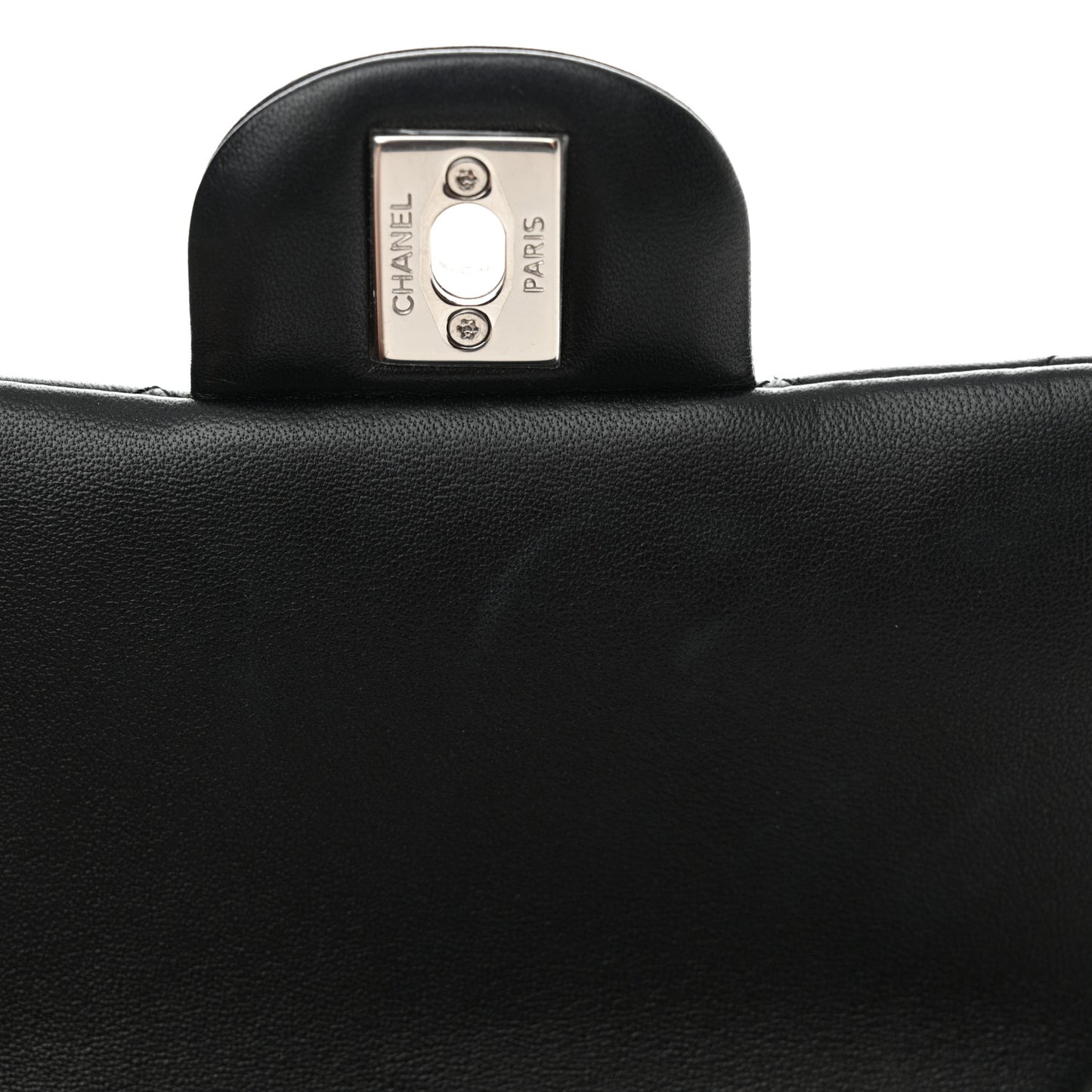 Lambskin Quilted Mini Rectangular Flap Black