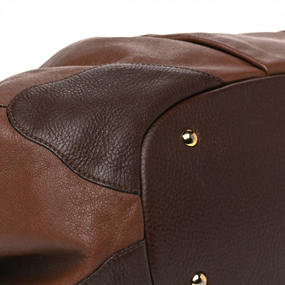 MCM Calfskin Shopper Tote Brown 9 of 21