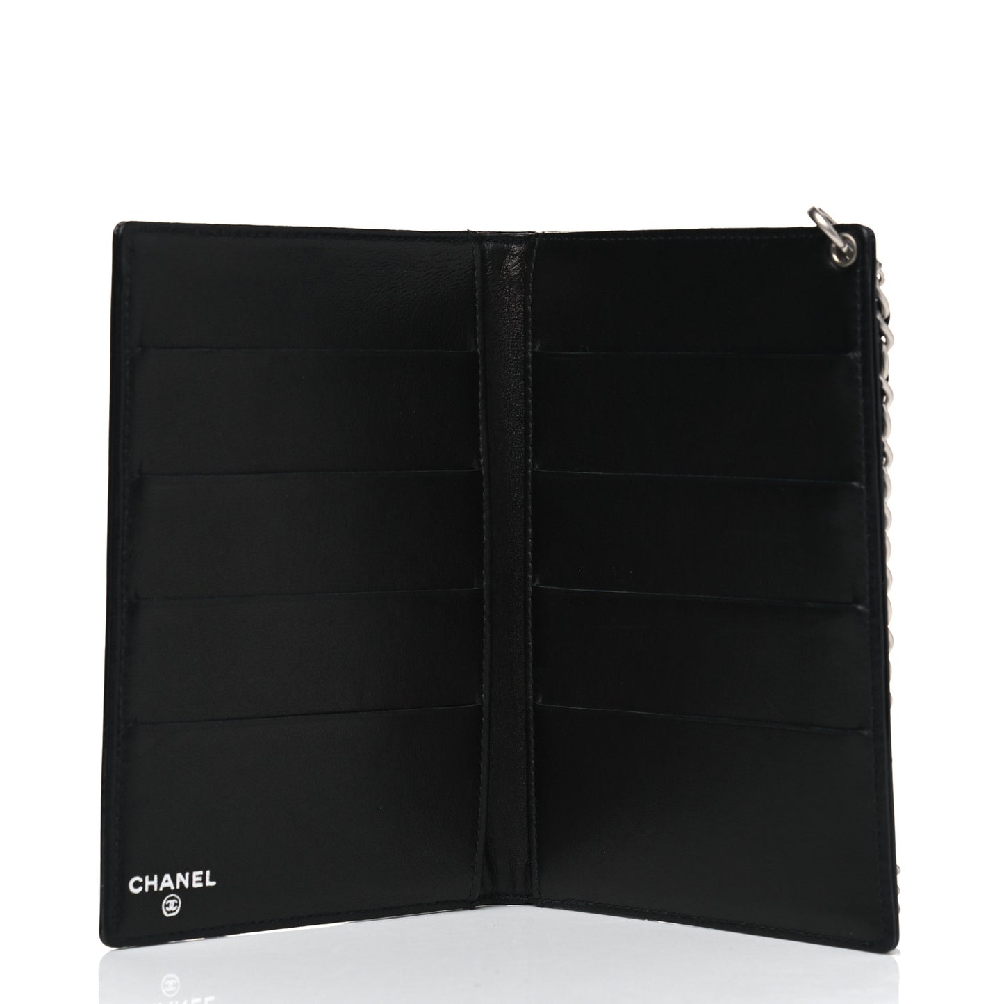 Patent Wallet With Chain Black