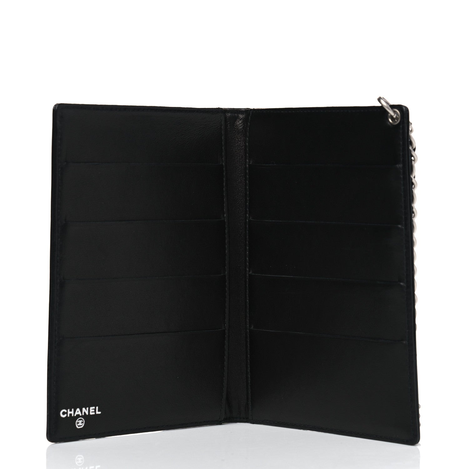 Chanel Patent Wallet With Chain Black 4 of 5