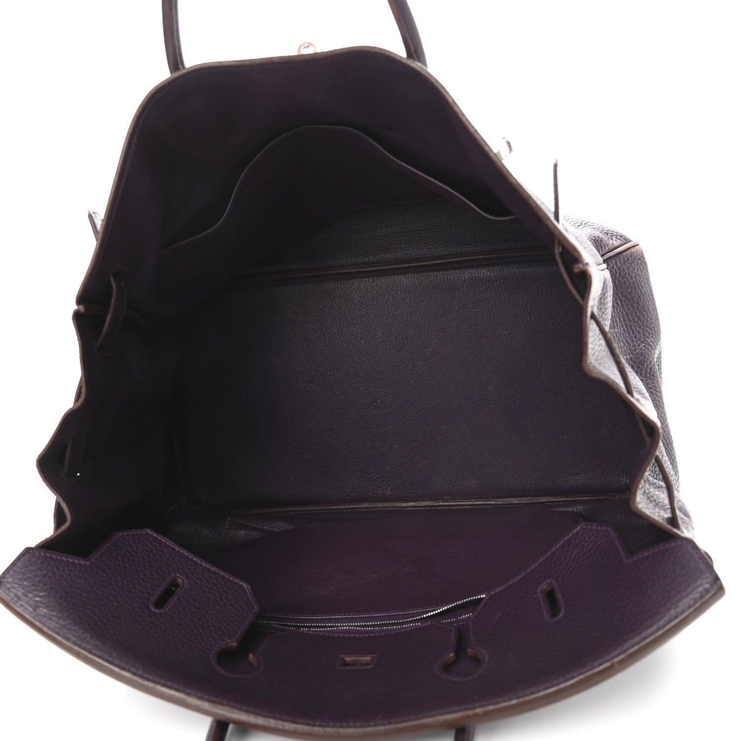 Hermes Taurillon Clemence Birkin 40 Raisin 5 of 17