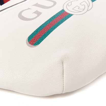 Gucci Grained Calfskin Logo Belt Bag White 6 of 10