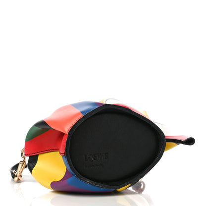 Loewe Calfskin Mini Striped Elephant Crossbody Bag Multicolor 4 of 9