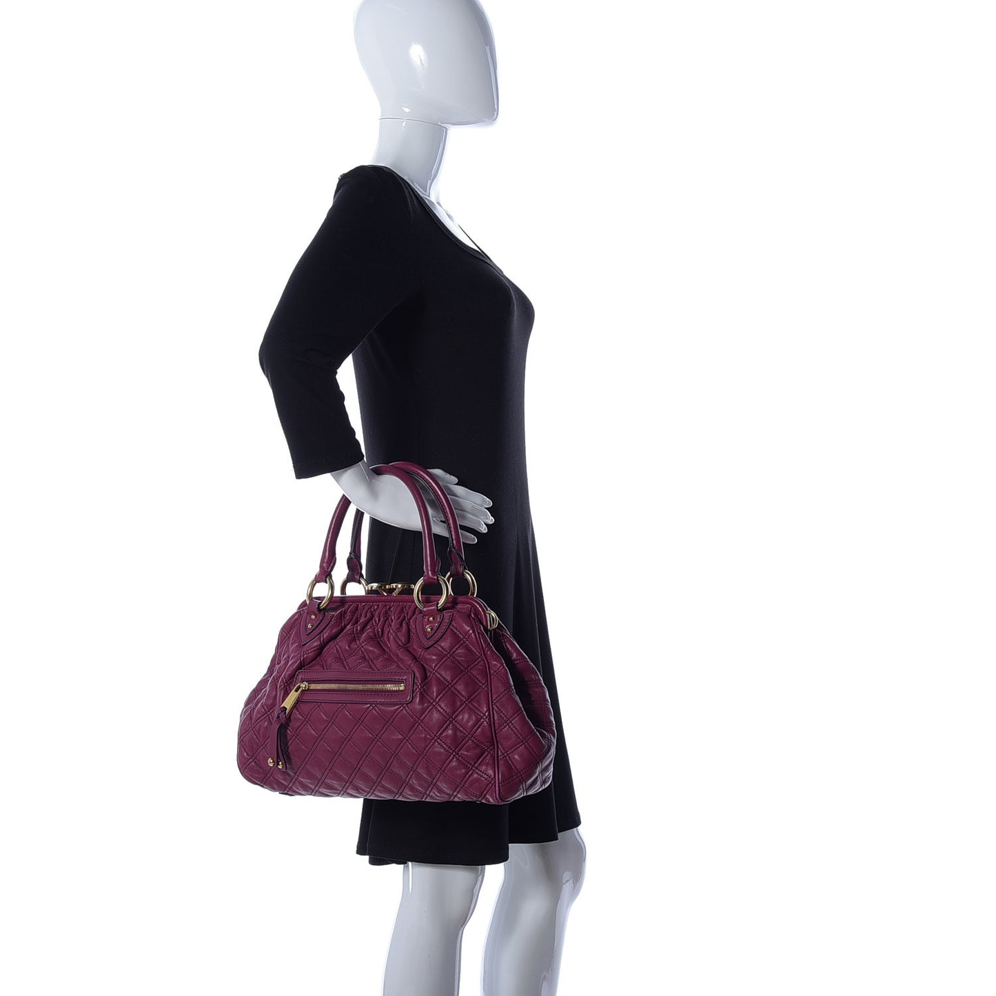 Lambskin Quilted Stam Violet