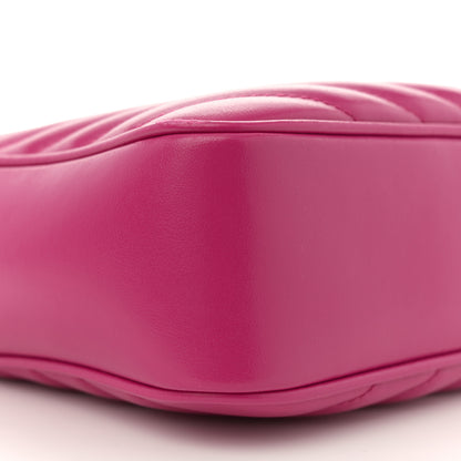 Saint Laurent Calfskin Matelasse Monogram Lou Camera Bag Bright Pink 9 of 17