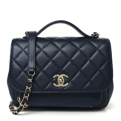 Chanel Caviar Quilted Medium Business Affinity Flap Navy 1 of 10