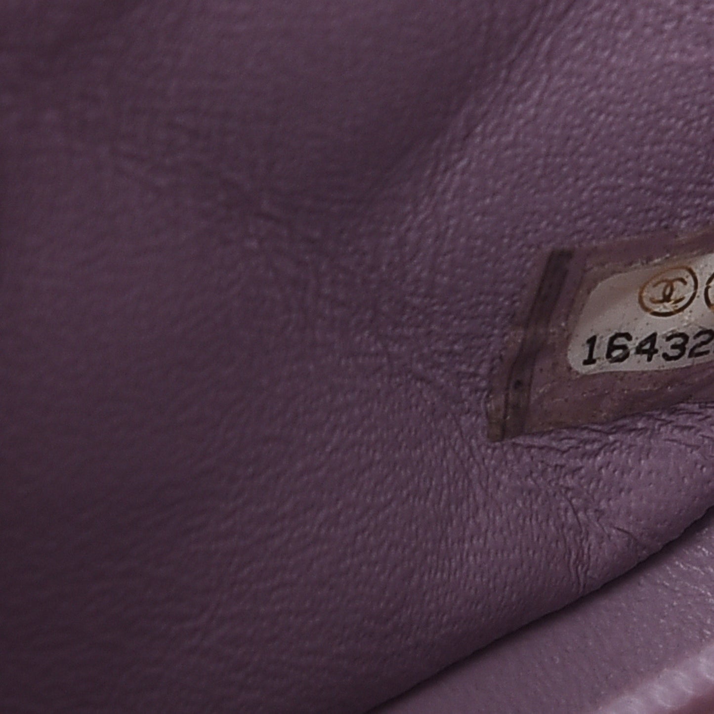 Lambskin Quilted Mini Square Flap Light Purple