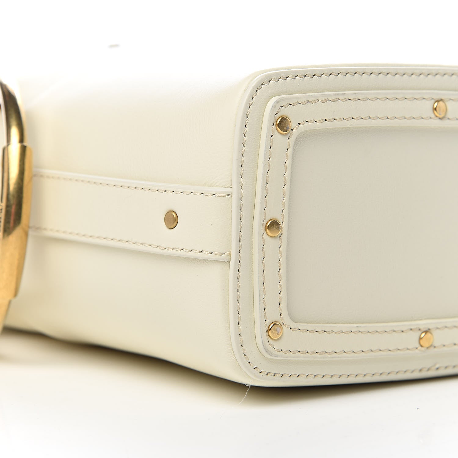 Chloe Smooth Calfskin Mini Roy Bucket Bag Natural White 8 of 10